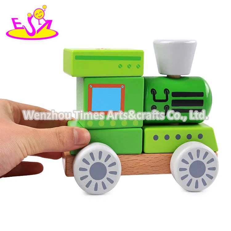 Jouet de voiture en bois pour enfants, véhicules d'ingénierie, W04A531